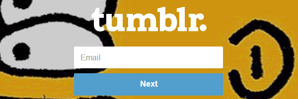 Get into your Tumblr account