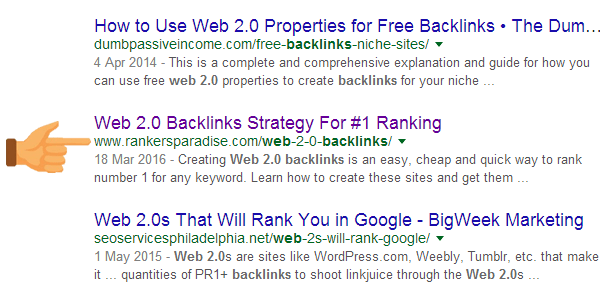 Make sure that your keyword is in your URL