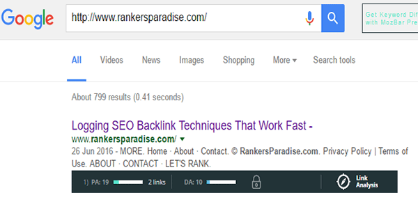 Add your web 2 URL into Google search to check if it has been indexed