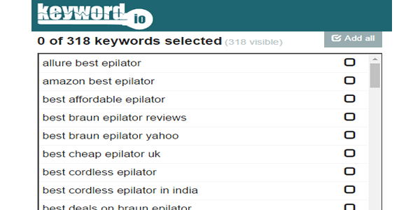 Take a look at your keyword results and use them for your blog titles