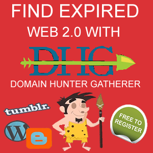 Find expired Web 2.0 blogs with Domain Hunter Gatherer