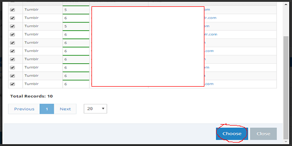 Choose Web 2.0 Accounts