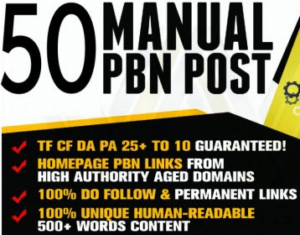 50 Manual PBN Backlinks