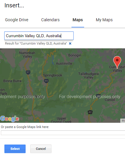 Add a Google MAP to your Google Site blog post