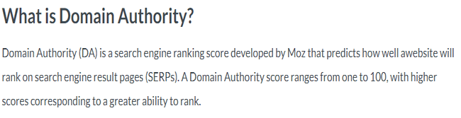 What Is Domain Authority MOZ