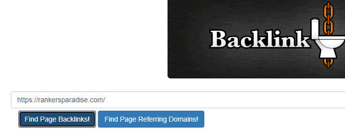 enter domain url to check backlinks
