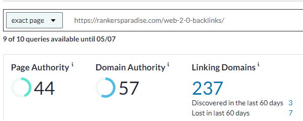 most accurate DA and backlink checker in the SEO world today