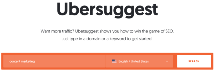 Ubersuggest is a free search engine optimization tool.