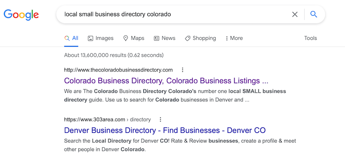 Submit to all local business directories