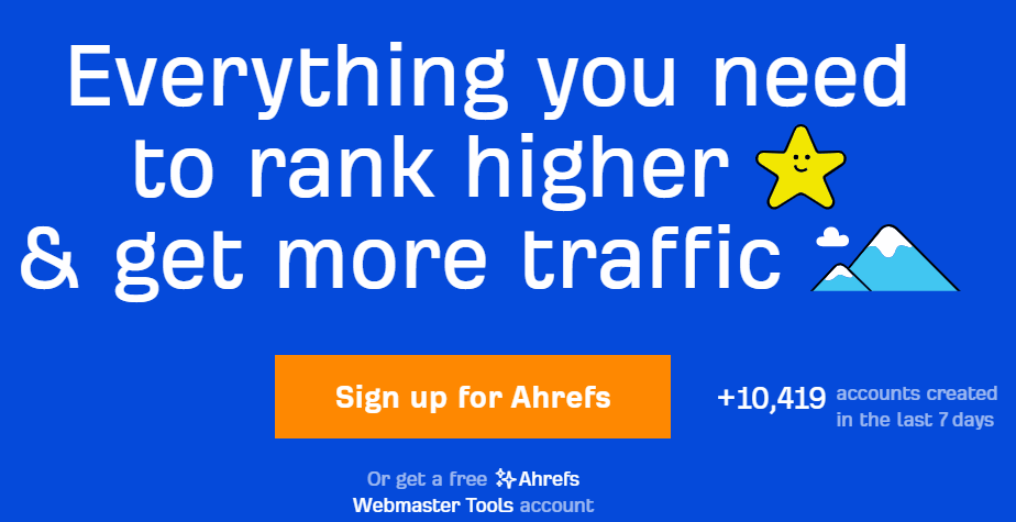 Ahrefs has everything you need to rank higher and be the best backlink builder
