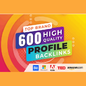 600 quality profile backlinks