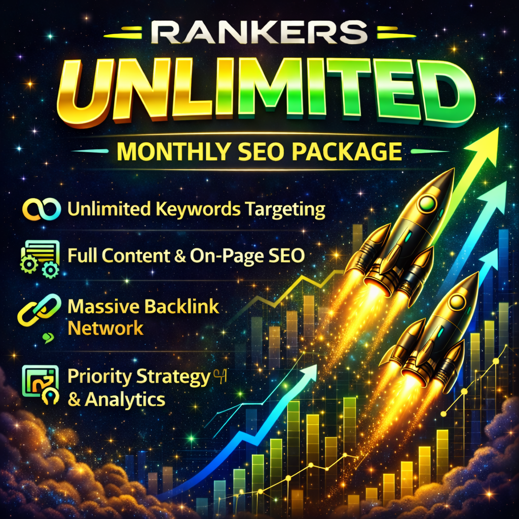Rankers Unlimited Monthly SEO Package