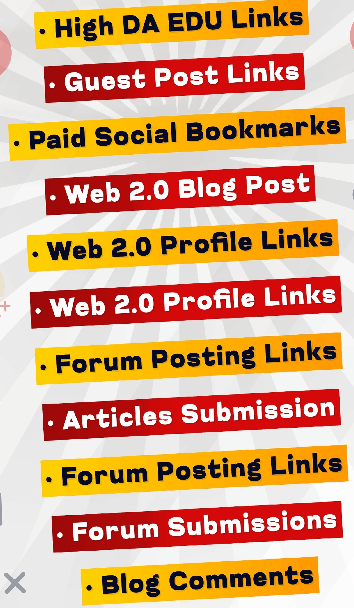 UPDATE Level One Backlink Service Options