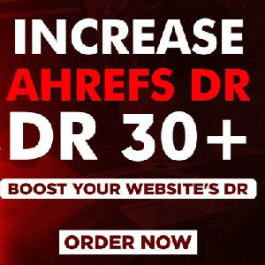 In cread Ahrefs DR rating above 30