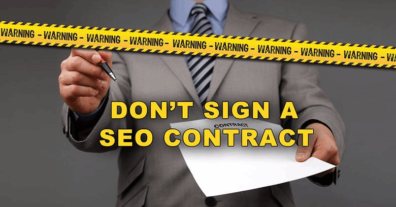 Warning on contracts for company for seo