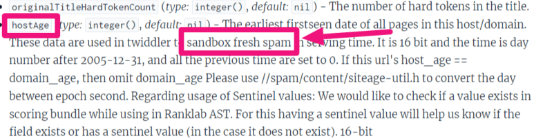 The leak reveals Google does have a SandBox for SPAM websites