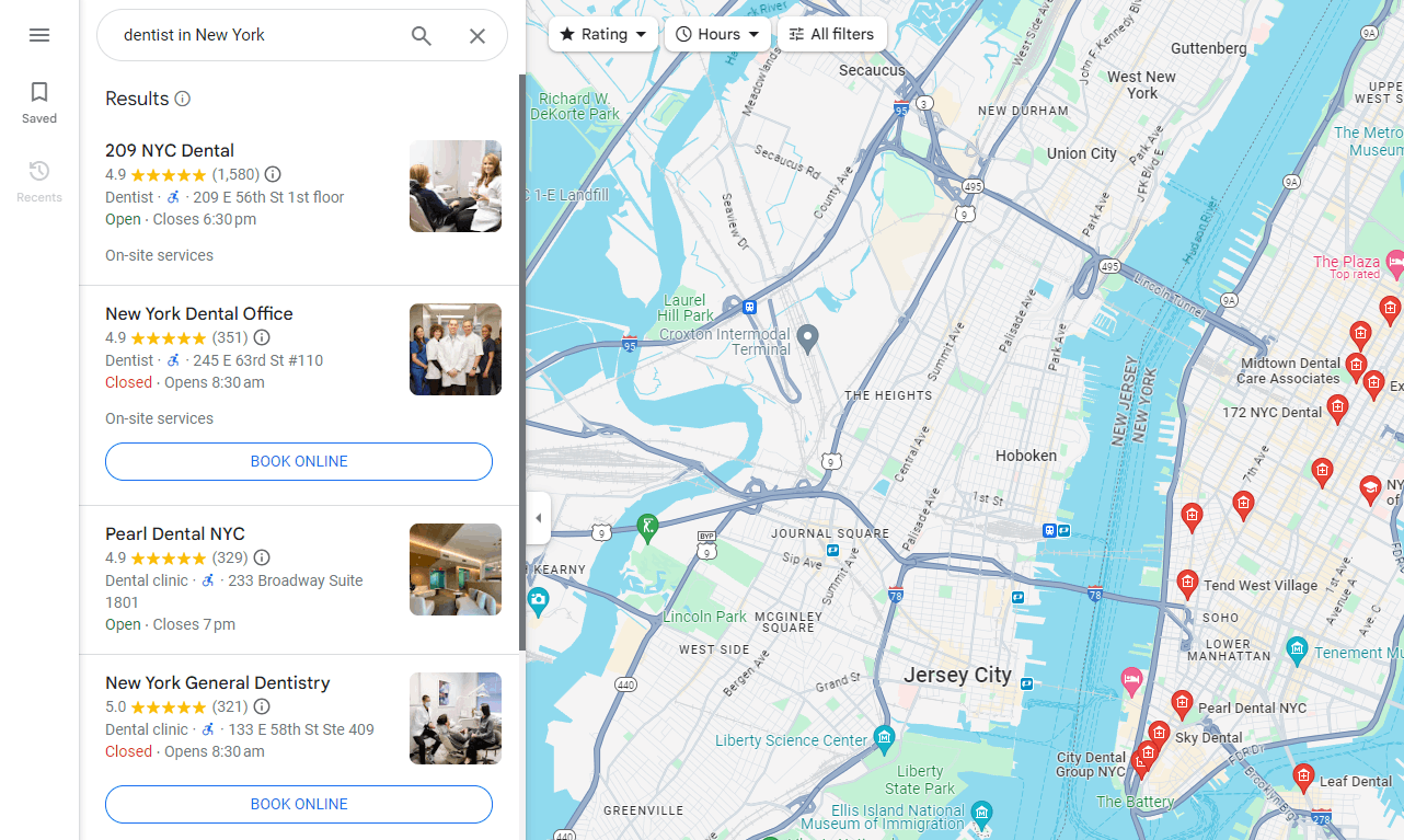 Image shows factors on how to rank higher on google maps