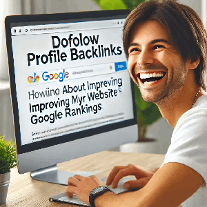 A person buying dofollow profile backlinks