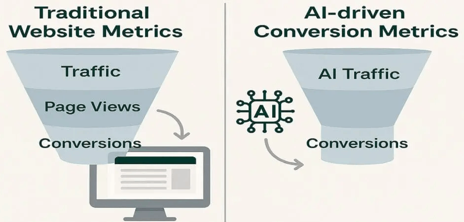 Less websites clicks but more conversions