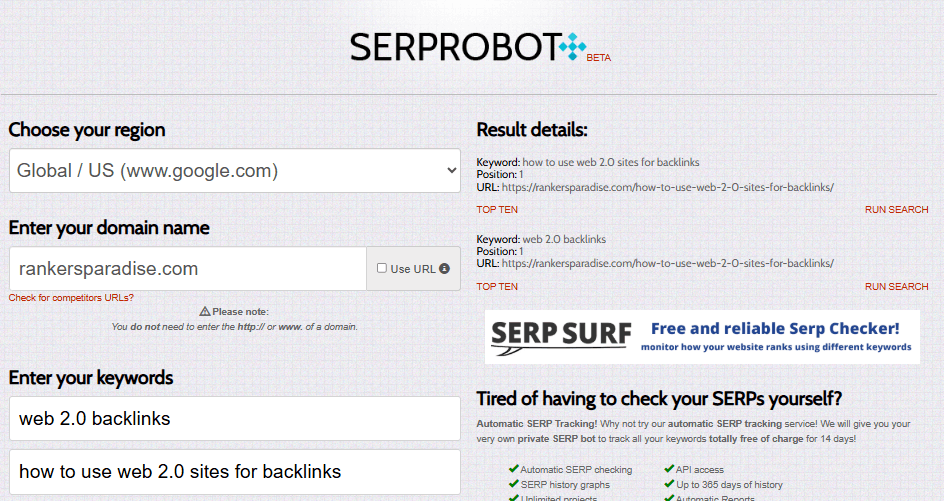 Proof that backlinks from web 2.0 sites work in 2025