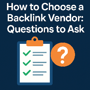 How to Choose a Backlink Vendor: Questions to Ask