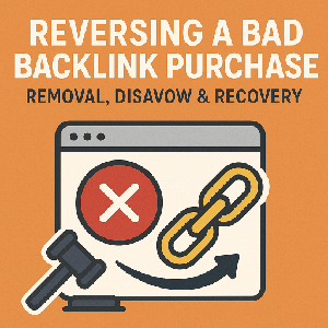 Reversing a Bad Backlink Purchase: Removal, Disavow & Recovery