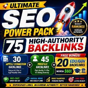 🚀 ULTIMATE SEO POWER PACK – 75 High-Authority Backlinks + FREE $60 20 EDU/GOV Links BONUS! 🔥