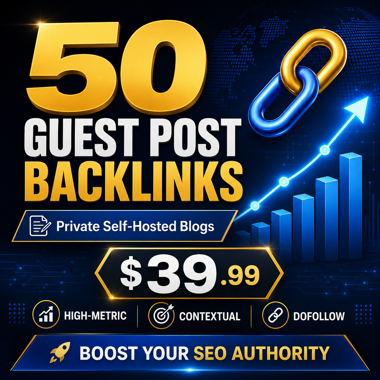 Buy 50 guest post backlinks from Rankers Paradise