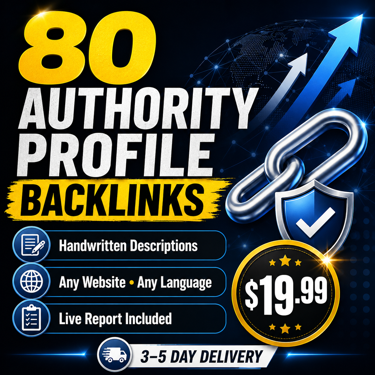 Buy 80 high DA profile backlinks from Rankers Paradise