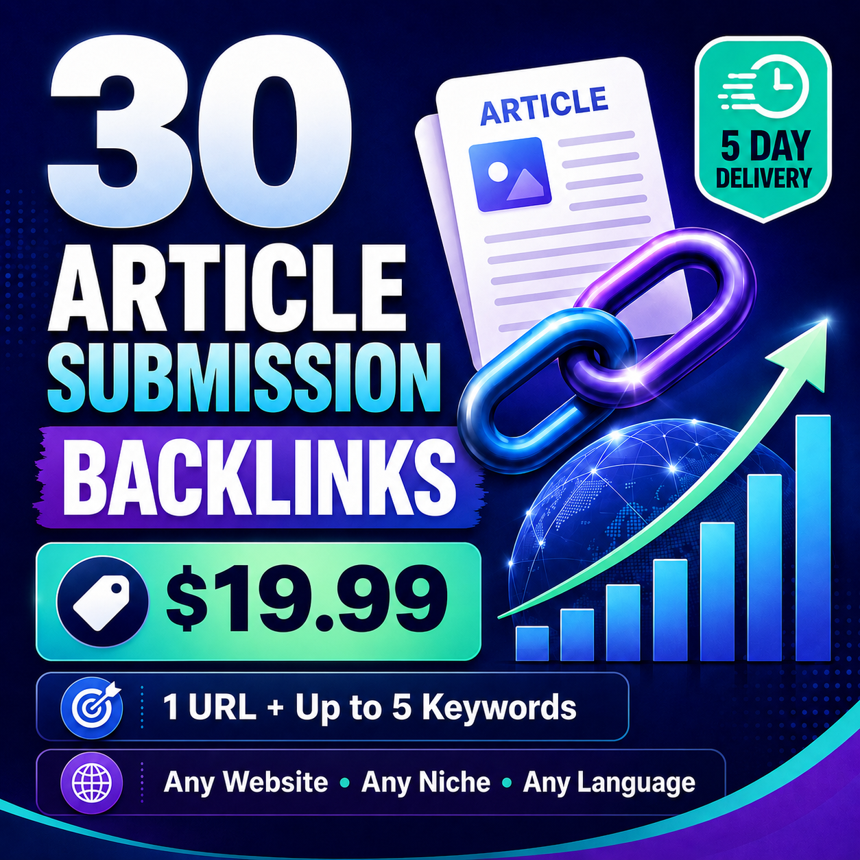 Buy 30 guest post backlinks from Rankers Paradise