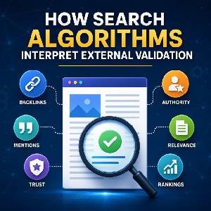 How Search Algorithms Interpret External Validation