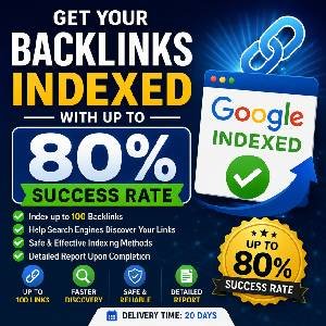Get Your Backlinks Indexed with Up to 80% Success Rate