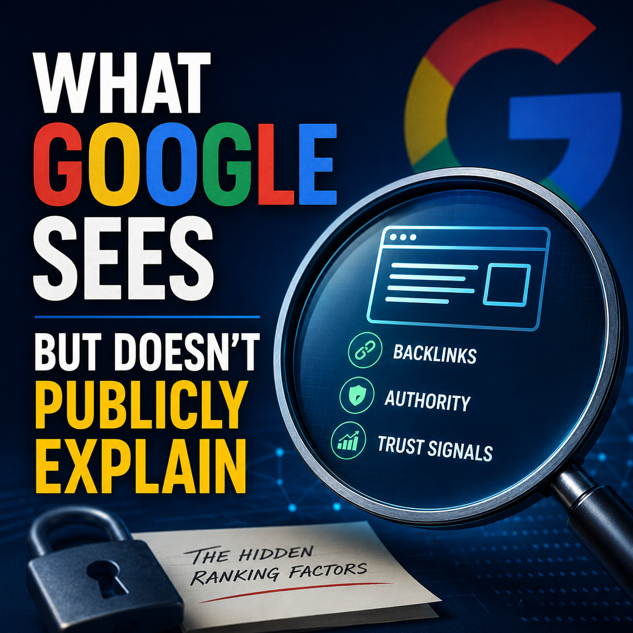 What Google does not want you to know about SEO and backlinks
