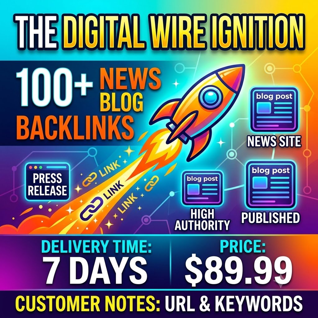 Press release service from Rankers Paradise including 100 News website backlinks
