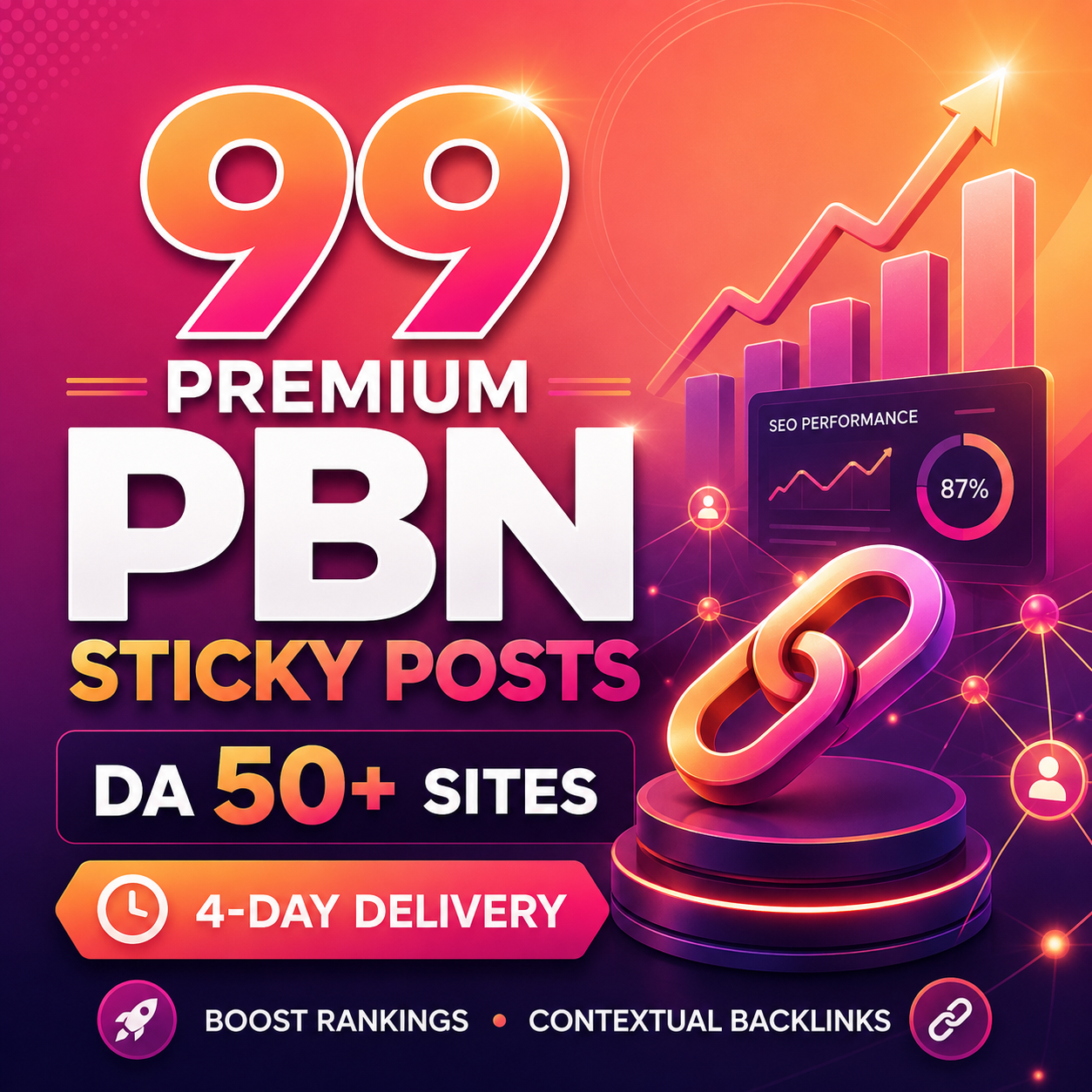 Buy 99 premium quality PBN backlinks from Rankers Paradise