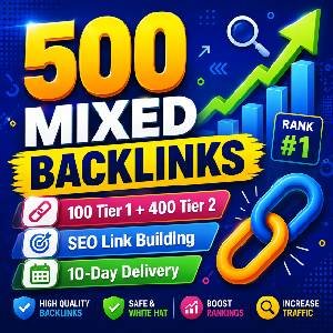 Authority Boost SEO Link Builder Package – 500 Mixed Backlinks for Stronger Search Visibility
