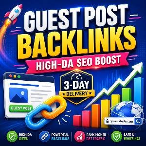 High-DA Guest Post Link Boost — Quality Backlinks With Full Report