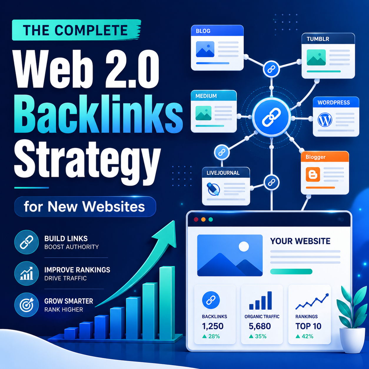 A complete web 2.0 backlinks strategy for new websites