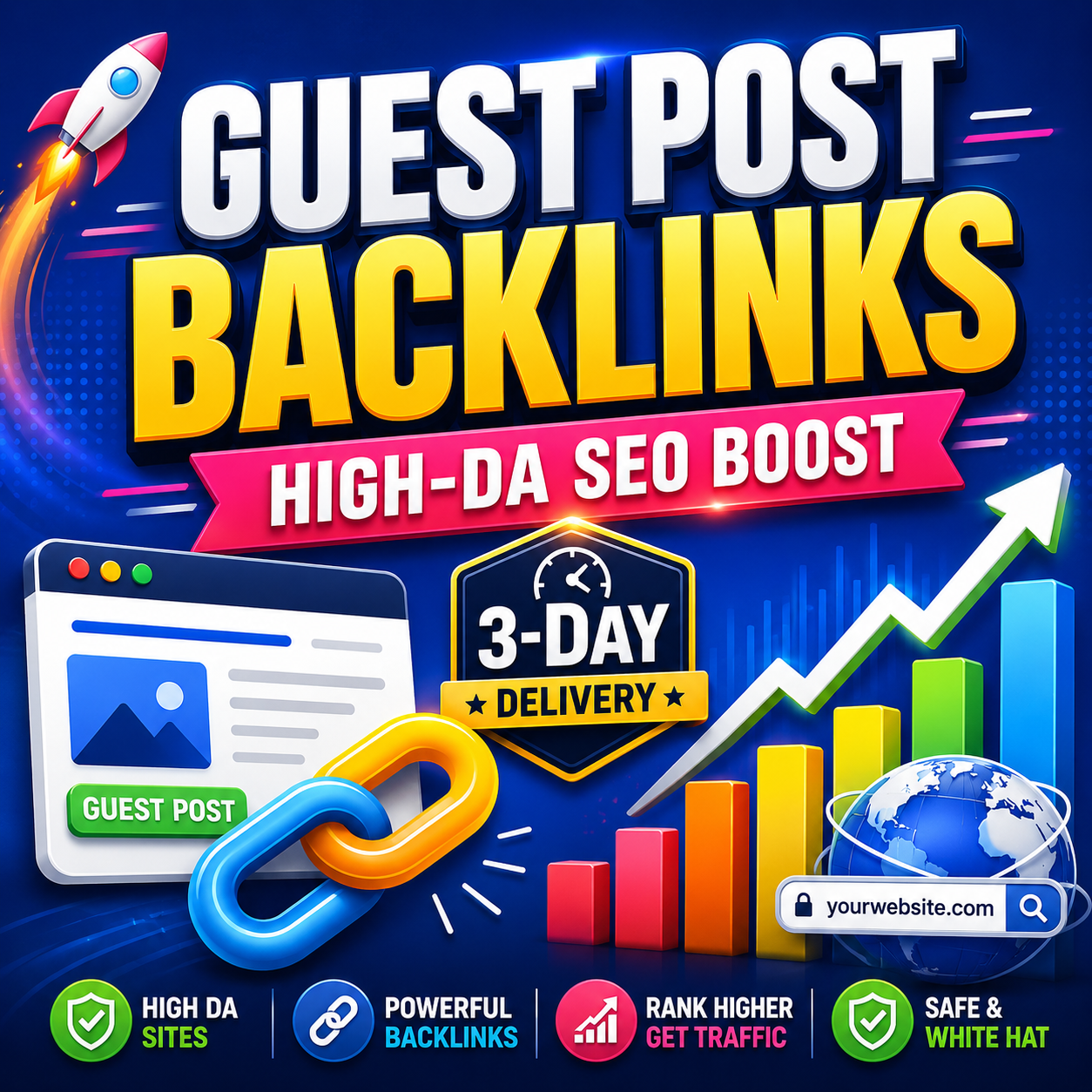 Get backlinks from high DA website MOZ DA 50 to 95