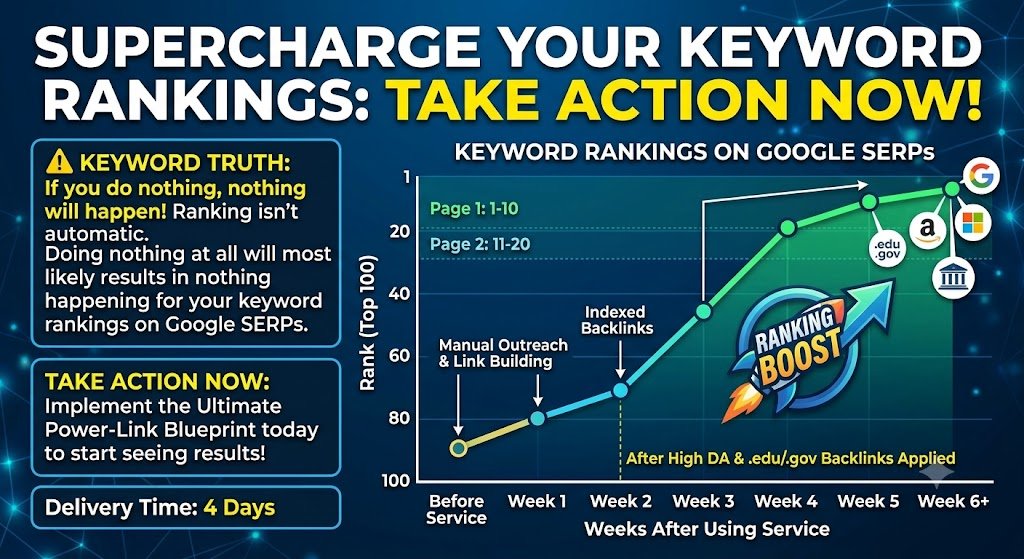 Super charge keyword rankings on Google with high DA and PR profile backlinks service