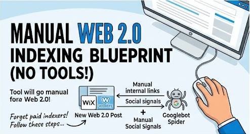 how to index web 2.0 backlinks fast without tools manual blueprint