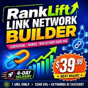 RankLift Link Network Builder – Contextual, Profile & Web Authority Backlinks
