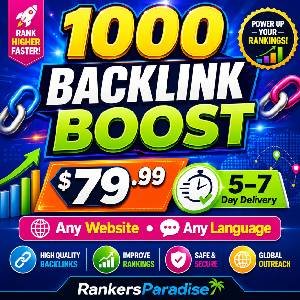 PowerStack 1000 Backlink Boost Package – Manual SEO Links for Any Website