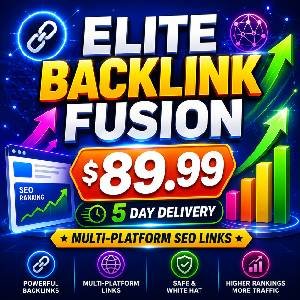 Elite Backlink Fusion Package – Multi-Platform SEO Power Links for Any Website