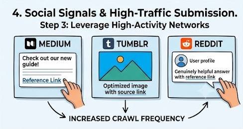 high authority social signals for fast web 2.0 indexing