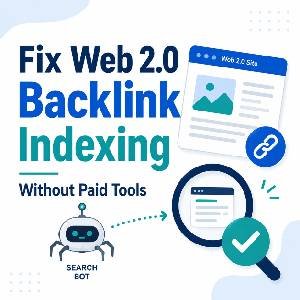 Fix web 2.0 backlink indexing without paid tools