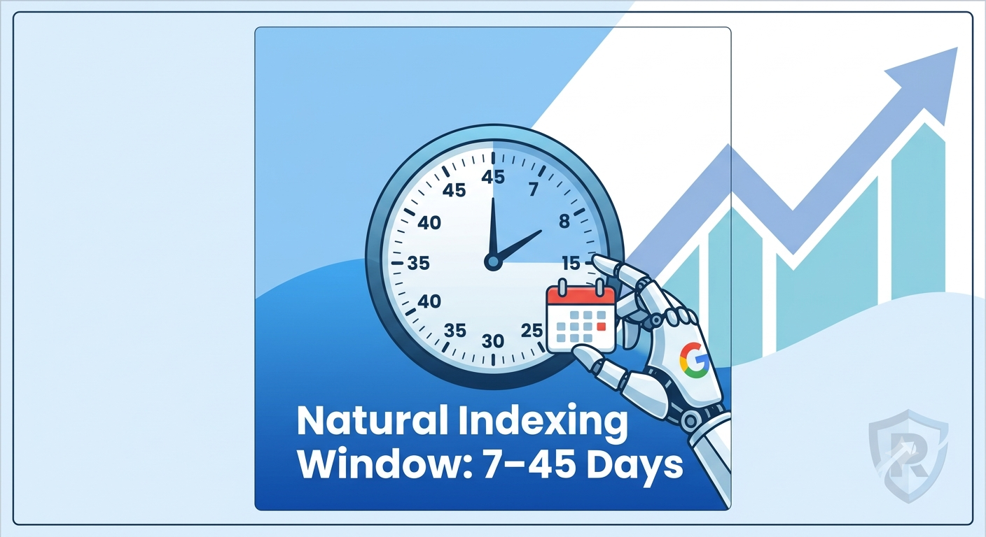 web 2.0 backlinks indexing timeline 7 to 45 days infographic