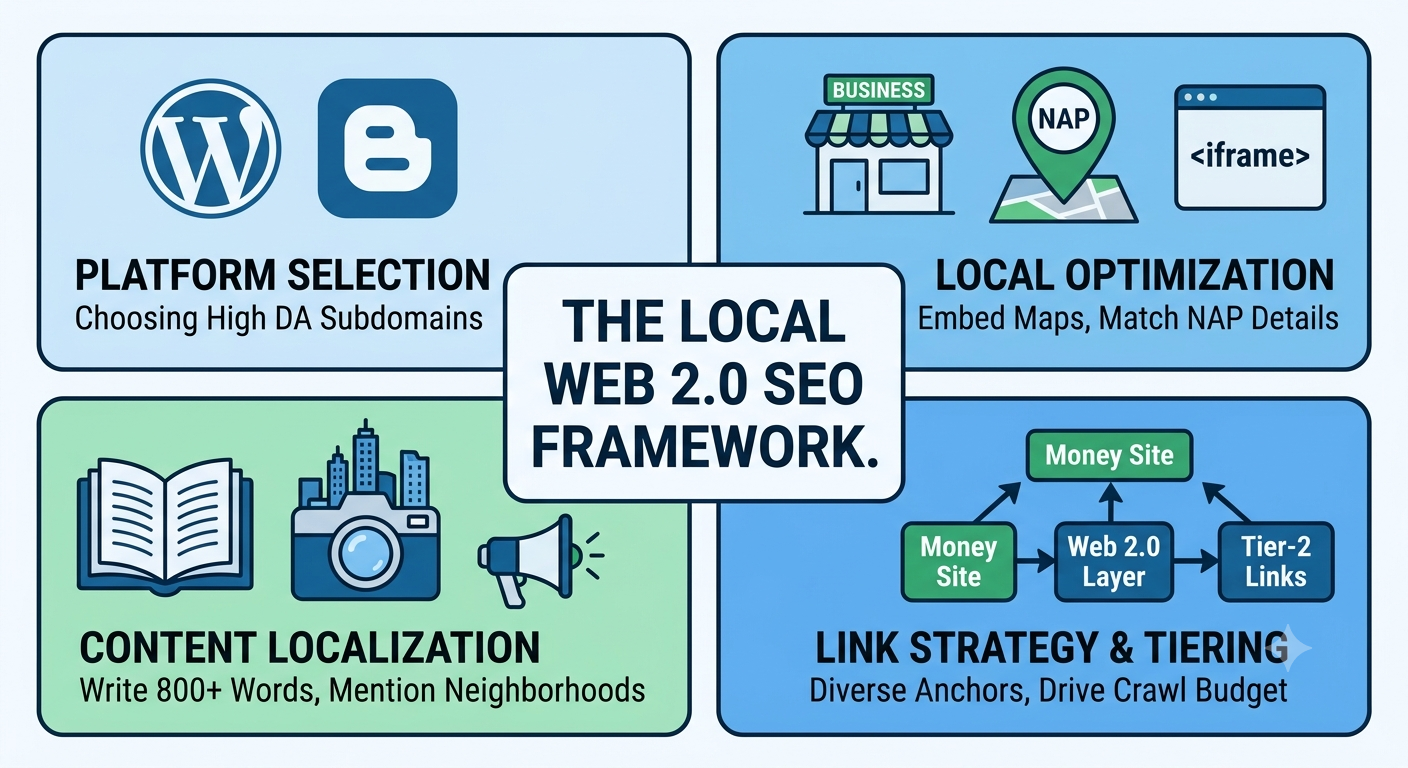 The Local Web 2.0 SEO Framework Infographic