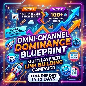 Multilayered Link Building Campaign with Tier 1 Niche Edits and Tier 2 Links Infographic