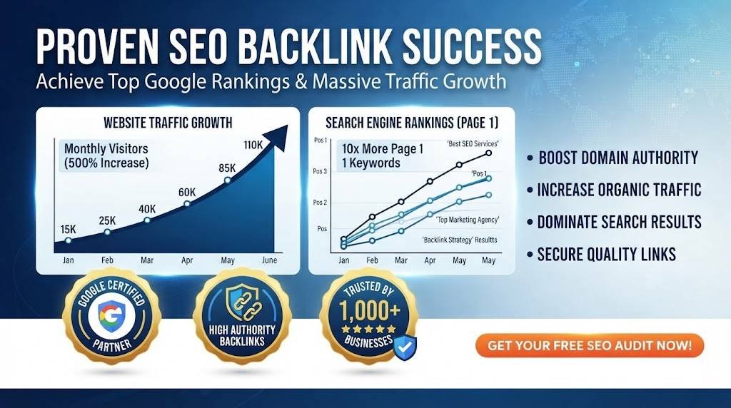 Proven Results from Our SEO Backlink Packages - Traffic & Ranking Growth
